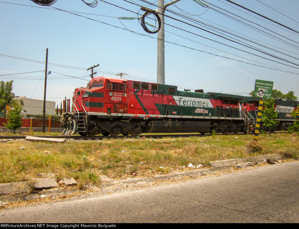 FXE AC4400 Locomotive leading a train